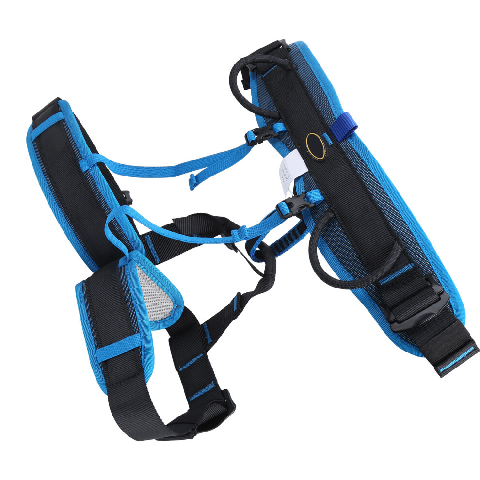 Safety Harness Half Body Antifall Outdoors Rock Climbing High Altitude Rappelling Belt(S Blue) 3121323228432