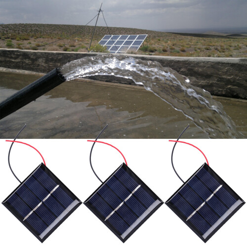 3Pcs 0.45W 2V Mini Solar Panel Cells Micro Wired Polysilicon Solar Panel DIY Battery