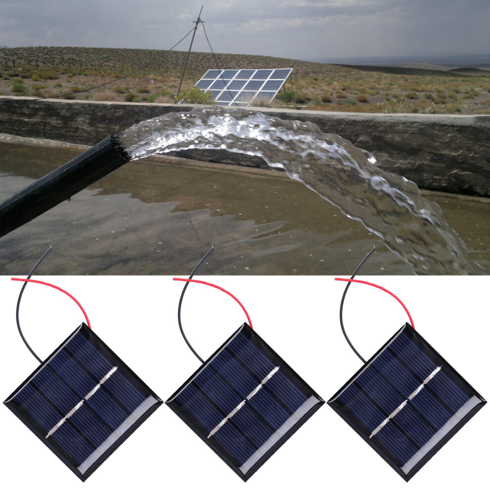 3Pcs 0.45W 2V Mini Solar Panel Cells Micro Wired Polysilicon Solar Panel Diy Battery 9321323228485