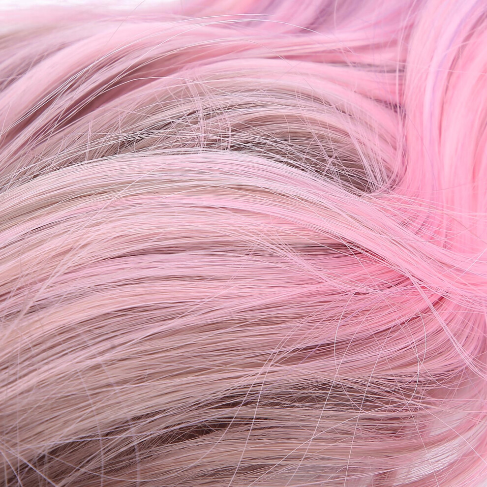 Gradient 3 Colors Claw Clip Hair Wig Extensions Hairpiece Curly Wig Ponytail Wig 55cmStyle: six