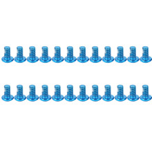 ZTTO 24PCS Alloy Steel Bicycle Brake Rotor Bolts Mountain Bike M5x10mm Disc T25 ScrewBlue
