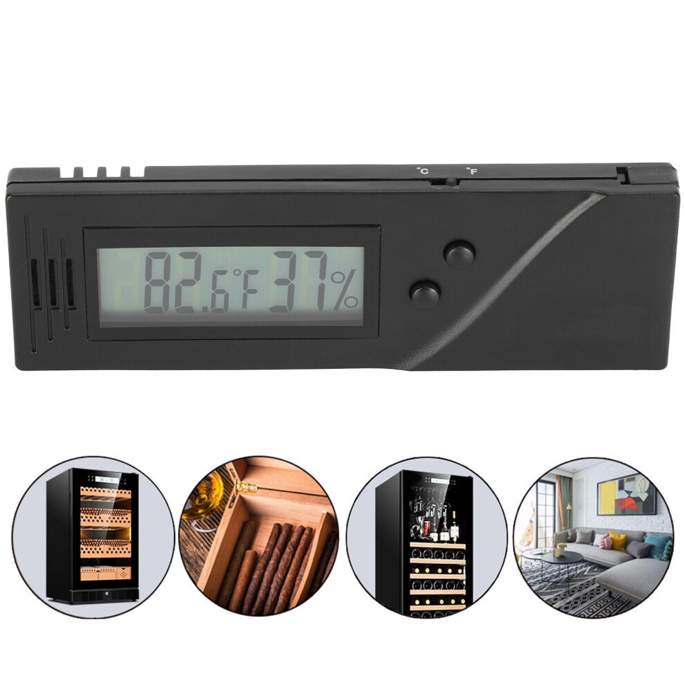 Cigar Digital Hygrometer Temperature Humidity Meter Thermometer for Humidor Accessory