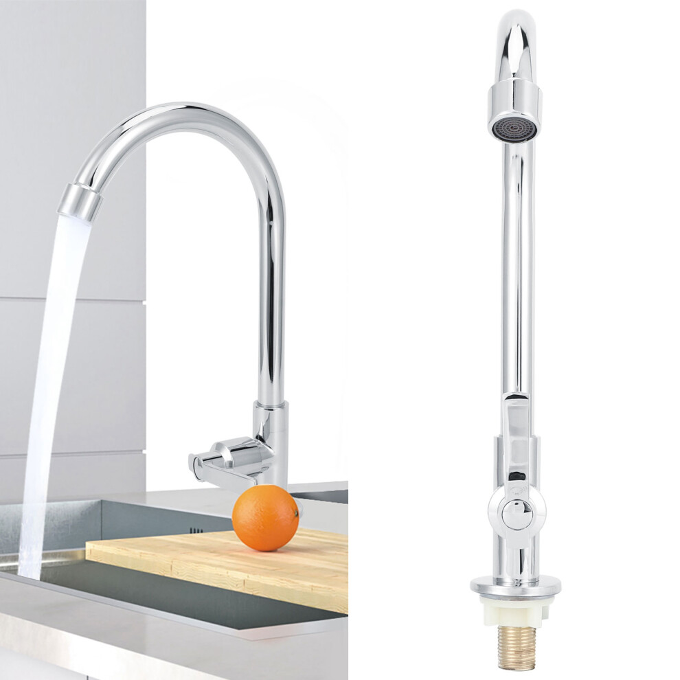 G1/2 Sink Faucet 360 Degree Rotating Stainless Steel Cold Water Tap Kitchen Bathroom Supply 4111323234945