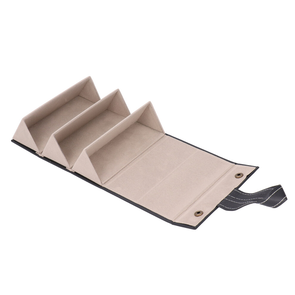 3âSlot Travel Sunglasses Case Portable Glasses Organizer for Eyeglasses Storage DisplayBlack
