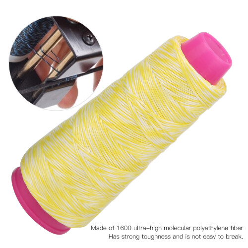 Archery Bowstring Material 110m/360ft Thread Bow String Making Recurve Compound RopeYellow and White 2
