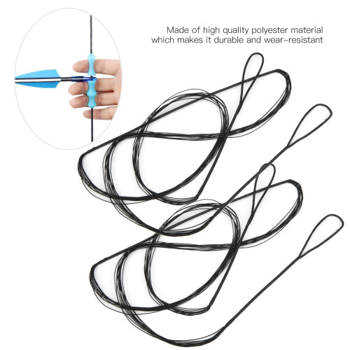 12 Strands Traditional Recurve Bow String Polyester Replace Bowstring Archery Accessory 2