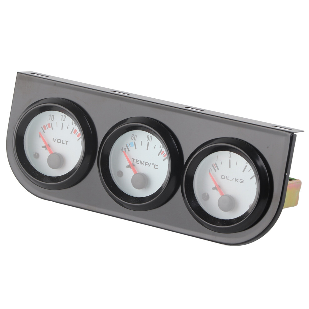 Universal Car Triple Gauge Kit Water Temp+Volts+Oil Pressure Meter 52Mm Instrument 4231323238771