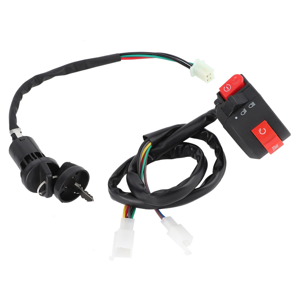 Handlebar Kill Button With Ignition Switch And 2 Keys For 50Cc 70Cc 90Cc 110Cc 125Cc Atv Scooter 9371323238984
