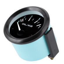 Universale 12V Öldruckanzeige 7kg/cm² 52mm Weiße LED