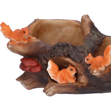 Plant Pot Innovative Waterproof Succulent Flower Bonsai Resin Planter Home DecorationSquirrels Chasing