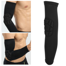 Sport Lengthen Arm Guard Cellular Anticollision Breathable Elbow Guard Protective Gear(XL )