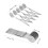 Multi Wheel Stainless Steel Pizza Cutter Dough Pastry Bread Cutting Tool Kitchen Baking Tool5 Wheel 5