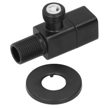 G1/2 Angle Stop Valve Black