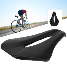 Ultraleichter Fahrrad-Sattel Hohler Sattel für Mountainbike Fahrradzubehör Schwarz