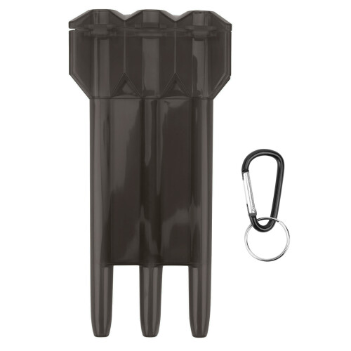 Schwarzes Dartcase mit 3 Hüllen, langlebiges ABS-Material, kompakt und leicht 2