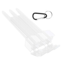 Universal Portable Dart Box ABS Case 3 Sleeve Storaging W/Aluminium Alloy Hang BuckleTransparent