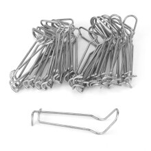 30 Stück Edelstahl-Pflanzenstützklammern für 16 mm Durchmesser Garten-Glashaus