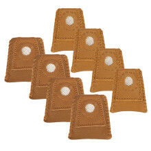 Sewing Finger Sleeve Knitting Thimble Leather Fingertip Protector Embroidery Supplies025