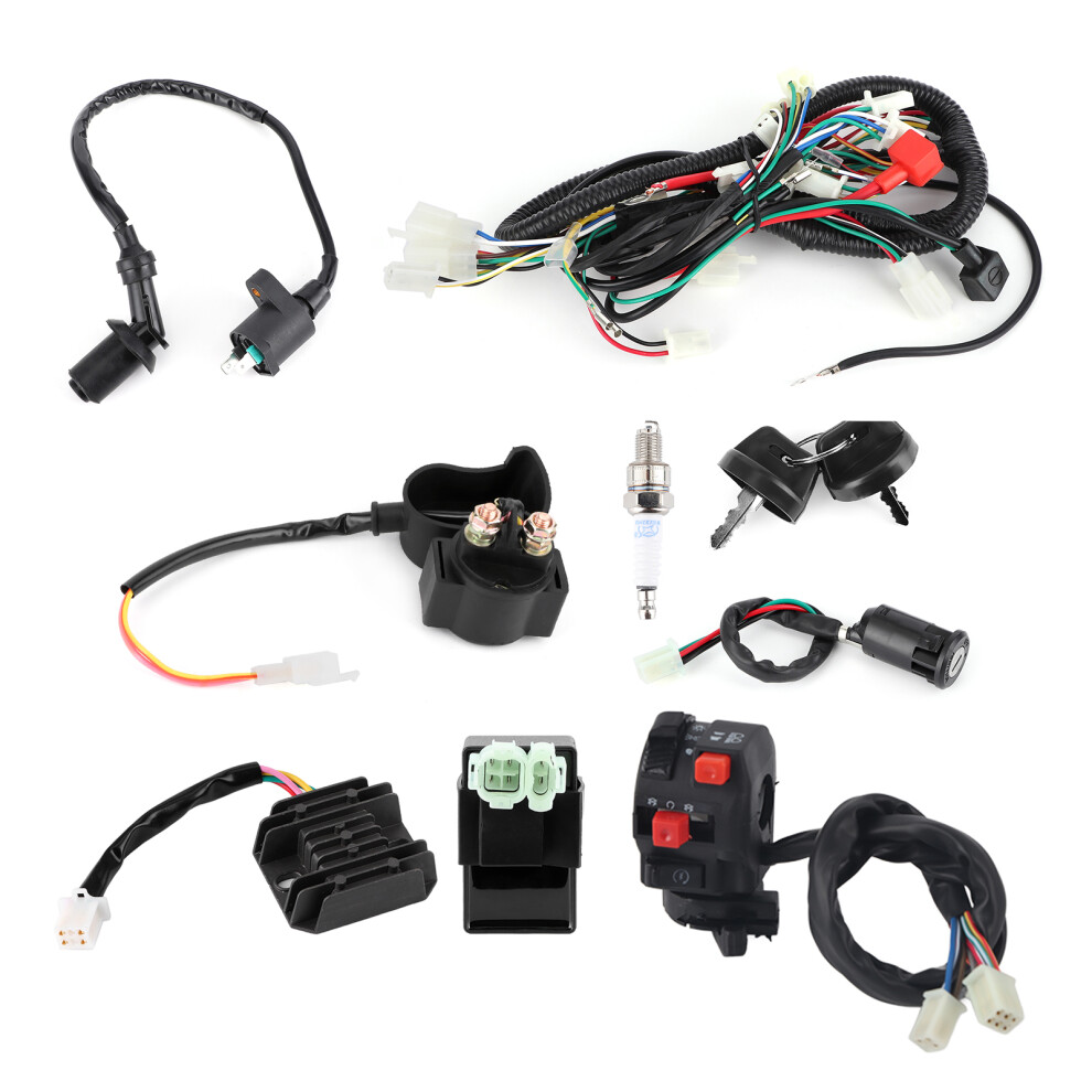 Electric Start Engine Wiring Harness Set Accessory Fit for GY6 125cc 150cc Quad Bike ATV-image-OPC-PHW5PXP-NEW