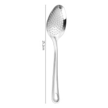 (strainer spoon) Stainless Steel Strainer Spoon Kitchen Colander Spoon Spoon Filter Strainer Food Scoop Perforated Skimmer Colander