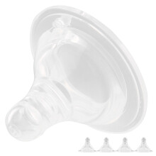 Baby Nipple Set Liquid Silicone Soft Infant Pacifier Teat Feeding Bottle Accessory(4 x Nipple 1 x Milk Needle )