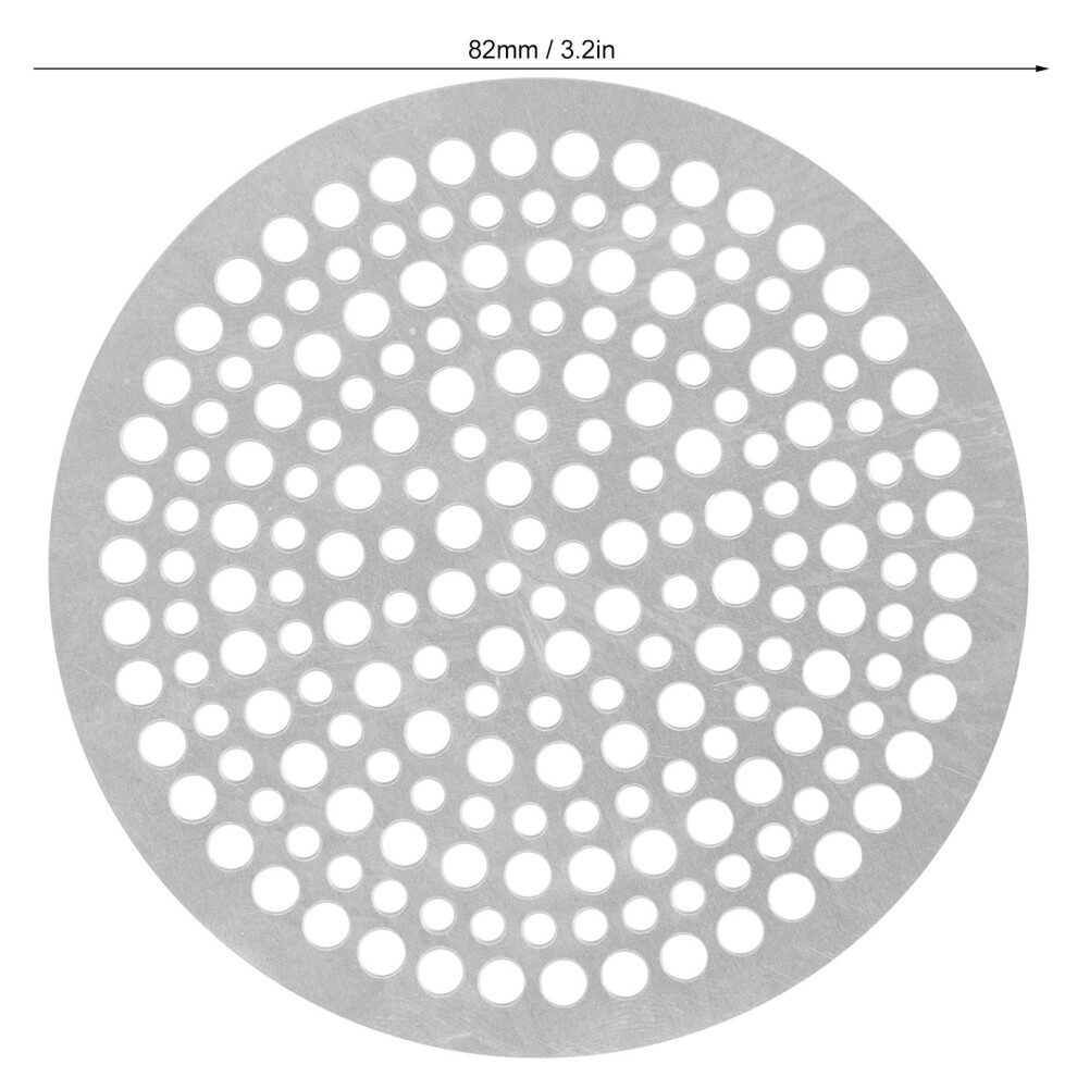Floor Drain Filter Stainless Steel Round Drainage Shower Strainer Mesh Piece Anti Blocking(82Mm ) 8711323248315
