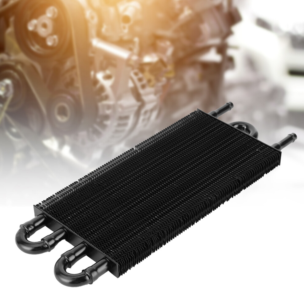 4Rows Aluminum Oil Cooler Transmission Power Steering Cooling Universal Accessory Oc1401 Black 3041323250007