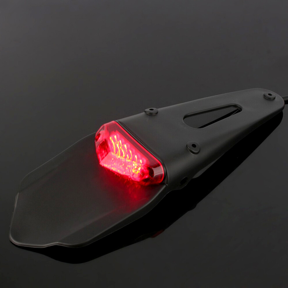 Motorcycle Brake Tail Light Universal Motorcycle Mudguard Brake Rear Taillight Turn Signal ATV Dirt Bike LED Lamp