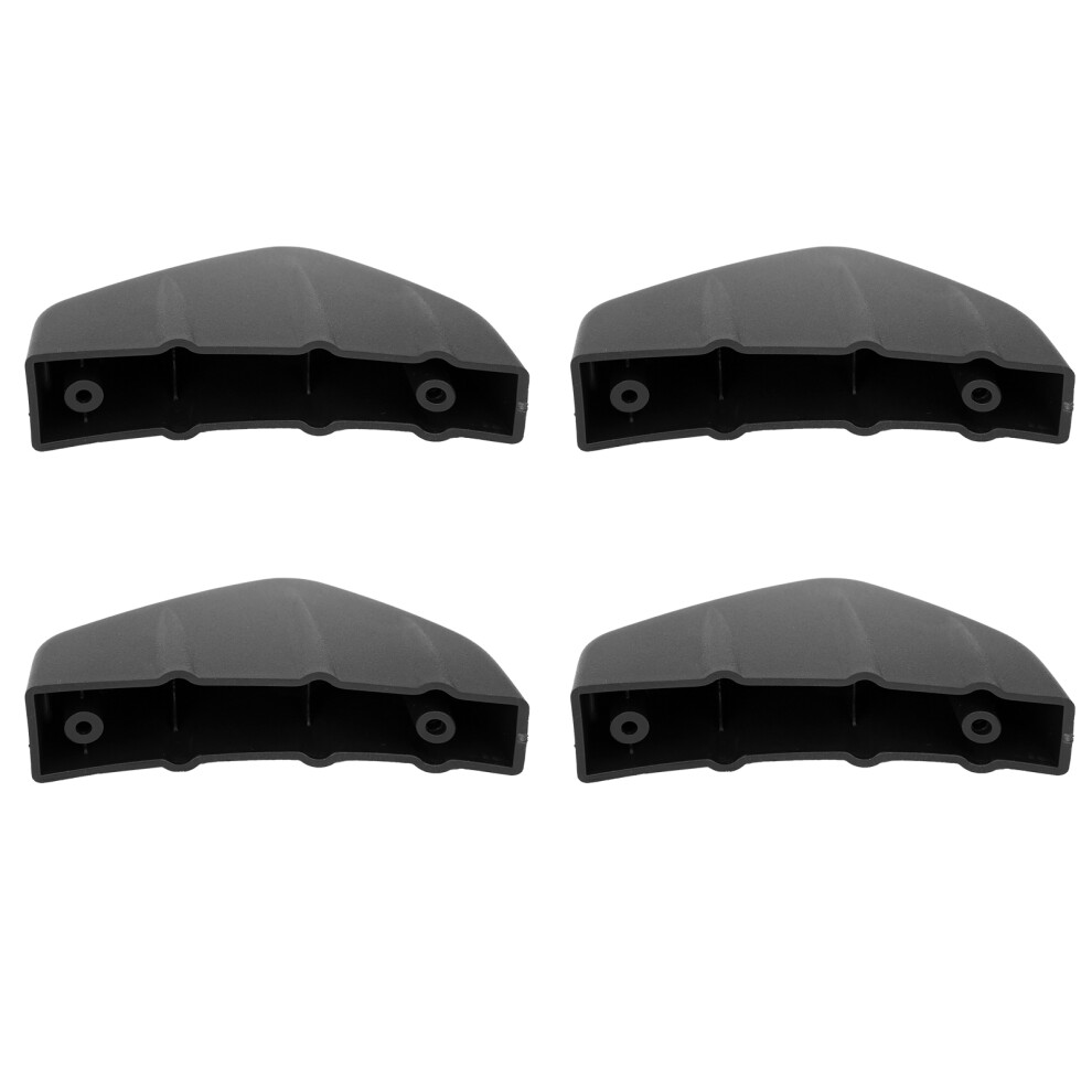 Universal Rear Spoiler Shark Fin Tail Lower Bumper Lip Diffuser Splitter With Buckleblack 6951323253489