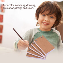 Blank Flip Book Kit with 300 Sheets Animation Paper Flipbook Binding Screws for LED Tracing Light Pad Drawing Sketching Animation Cartoon C