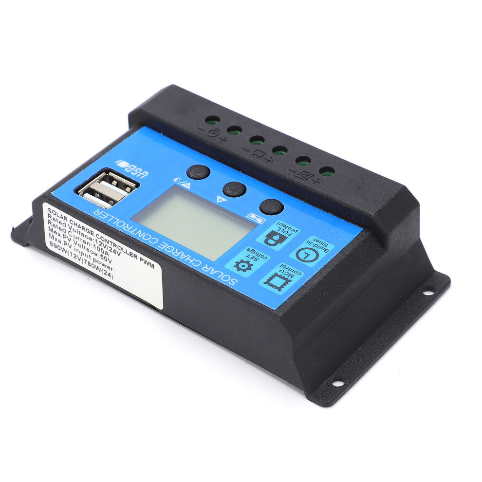 Auto Solar Charge Controller Mppt Pmw Large Power 5V 3A Usb Output Lcd Hd Display 9331323257910