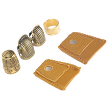 Sewing Thimble Kit Finger DIY Handwork Protector Needlework Embroidery Accessories