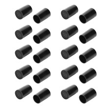 10 Pairs High Heel Tip Caps Black CPU Polyurethane Shoes Repairing Replacement KitsInner Diameter 10mm