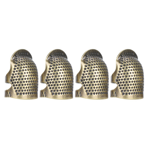 Brass Sewing Fingertip Thimble Adjustable AntiSlip Finger Protector for Thumb Index Finger(016 ( M ) ) 1