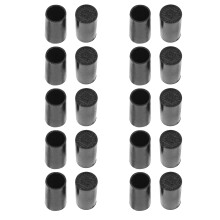 10 Pairs High Heel Tip Caps Black CPU Polyurethane Shoes Repairing Replacement KitsInner Diameter 9mm