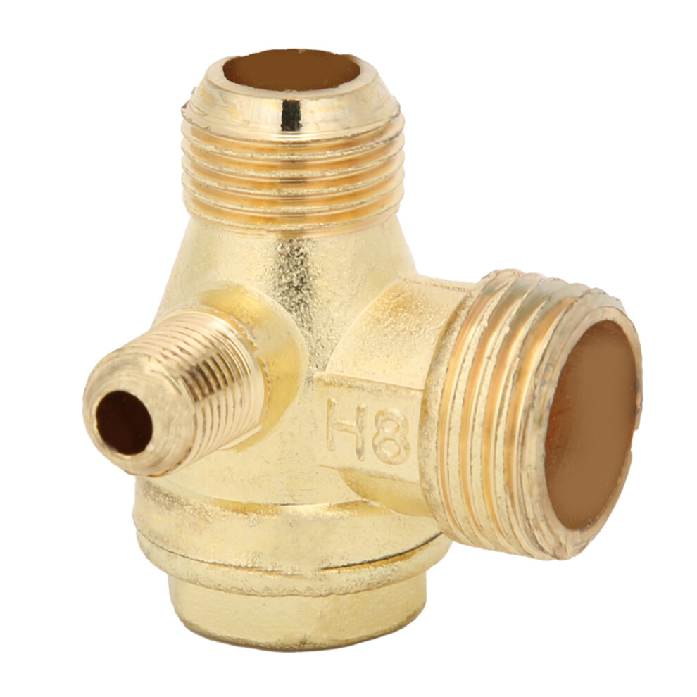 5Pcs Air Compressor Check Valve 1ÂWay 1/2X3/8X10 Chamfer Zinc Alloy Small Air Pump Accessories 4681323262618