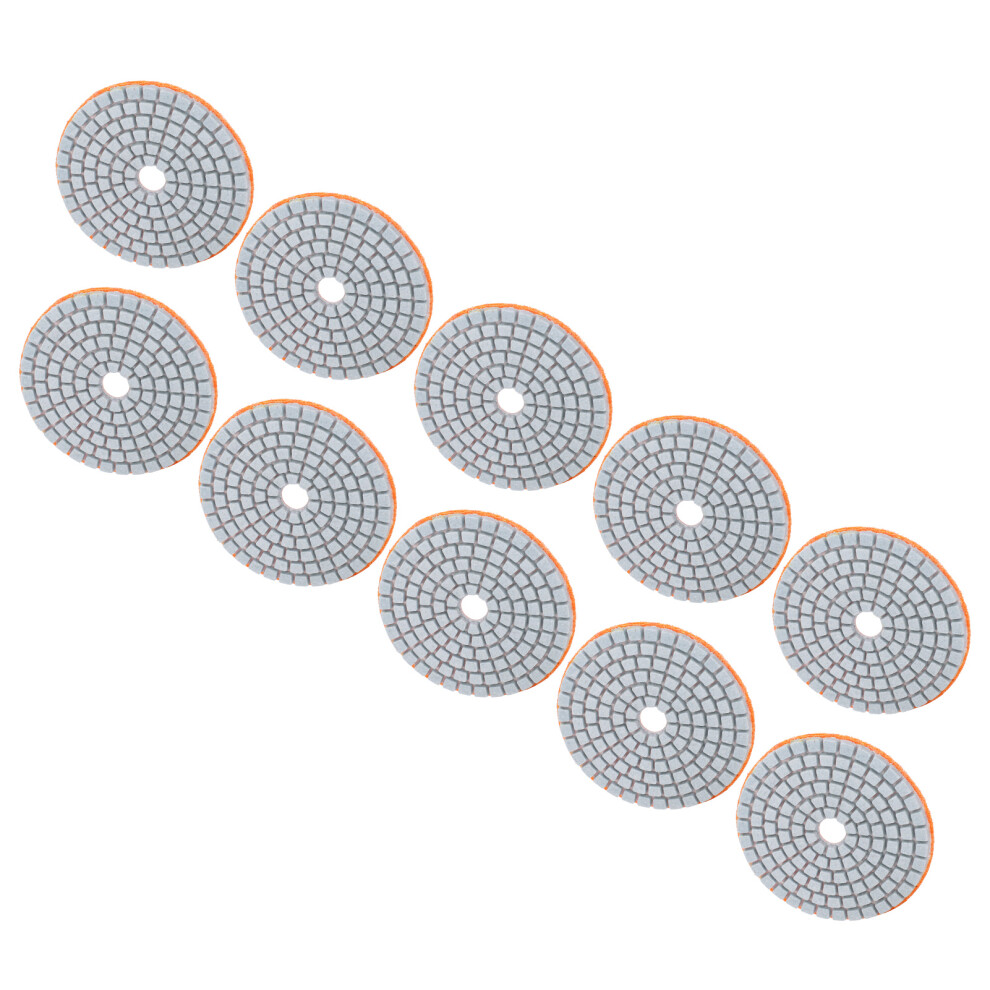 10Pcs 3In Sanding Discs Pad Buffing Polishing Diamond For Marble Concrete Stones 300 Mesh 5021323262666