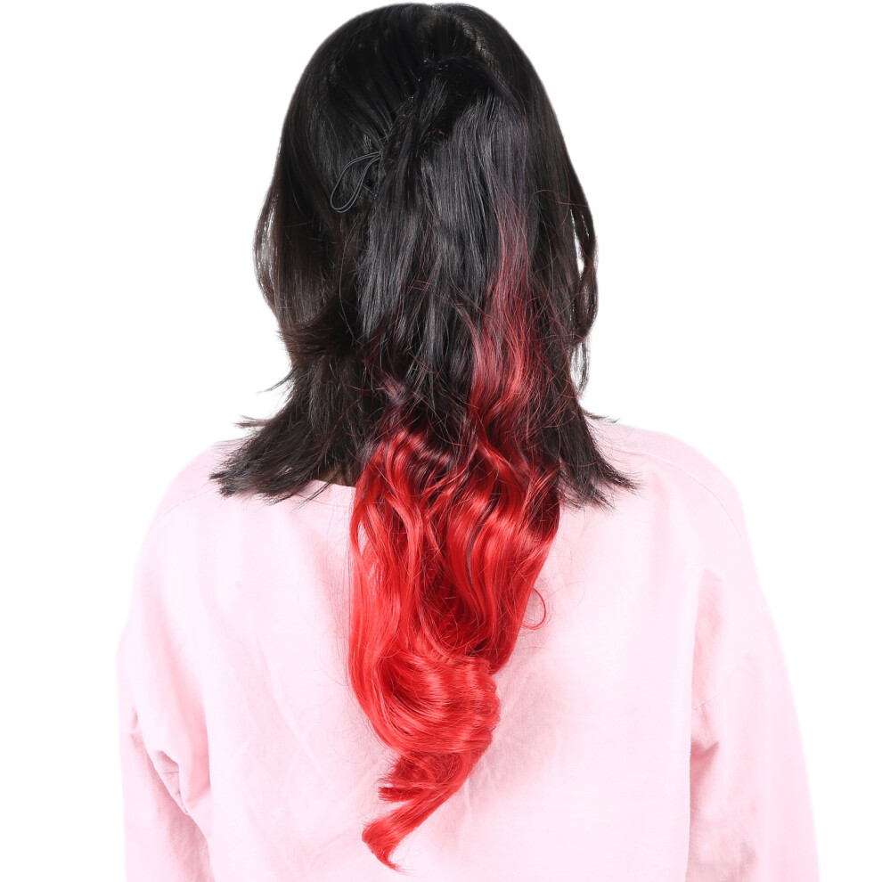 Unisex Curly Claw Clip Ponytail Wig Exquisite High Temperature Fiber Ponytail Hairpiece 55Cm1bt113b