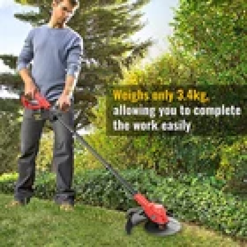 24V Cordless Electric Strimmer Grass Trimmer Weed Cutter Garden 1