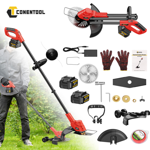 24V Cordless Electric Strimmer Grass Trimmer Weed Cutter Garden