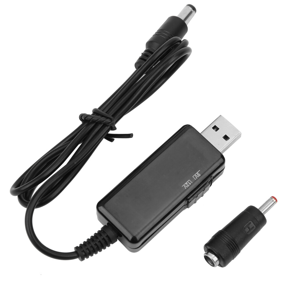 Usb To Dc Booster Cable Power Bank Router Cord 5V To 9V 12V Stepup Digital Display Adjustable 5521M 7671323267109