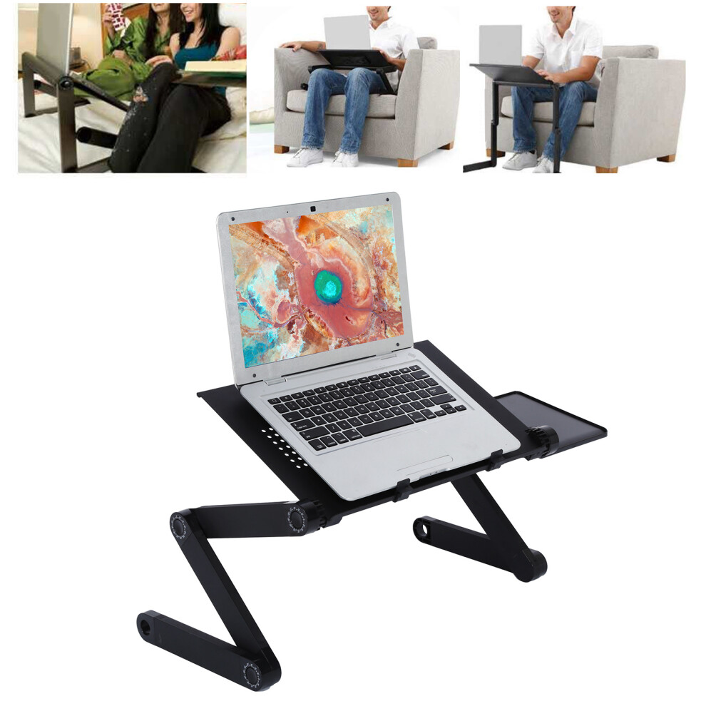 Laptop Desk With Mouse Board Portable Aluminum Alloy Adjustable Folding Computer Stand 7891323266999