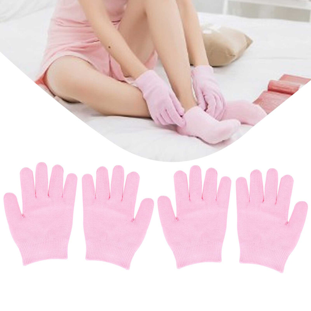 ROSOTENA 4pcs Moisturizing Gel Gloves Cracked Dry Skin Repairing Exfoliating Gloves