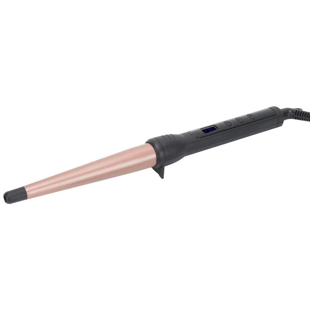 Hair Curler Electric LCD Ceramic Hair Curling Wand Rod Cone Hairstyling Tool 110â240VEU Plug