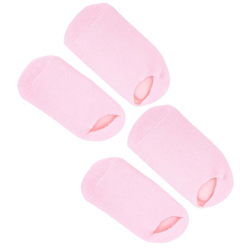 ROSOTENA 4pcs Essential Oil Gel Socks Beauty Salon Moisturizing Foot Care Socks