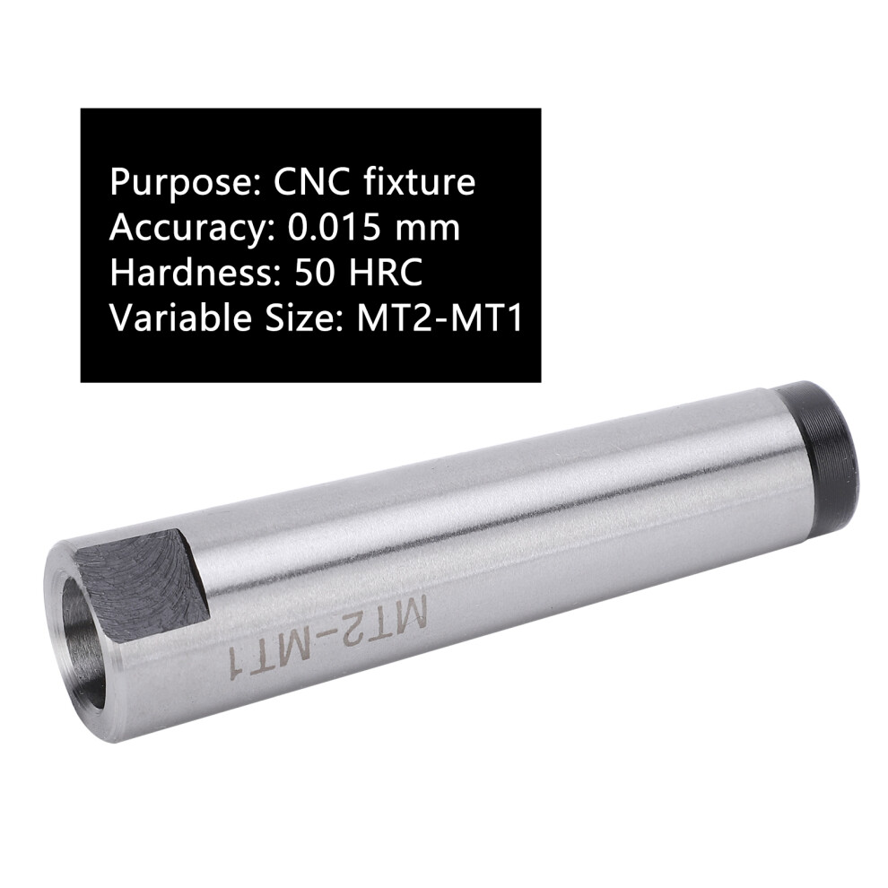 MT2 - MT1 Morse Taper Drill Sleeve Reducing Adapter Drill Sleeve for Lathe Milling