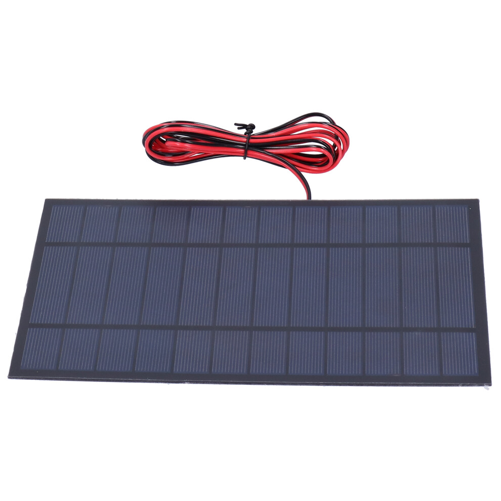 Solar Power Epoxy Module Board Dc6v 6W Polysilicon Tool Supplies With 200Cm Red Black Wire 4691323276645