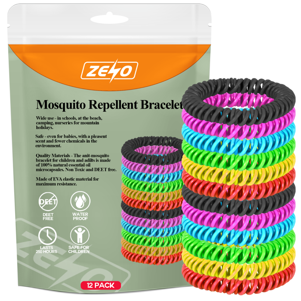 Not,Specified Mosquito Repellent Plastic Bracelets 12 X Natural Waterproof Deet-Free Non-Toxic
