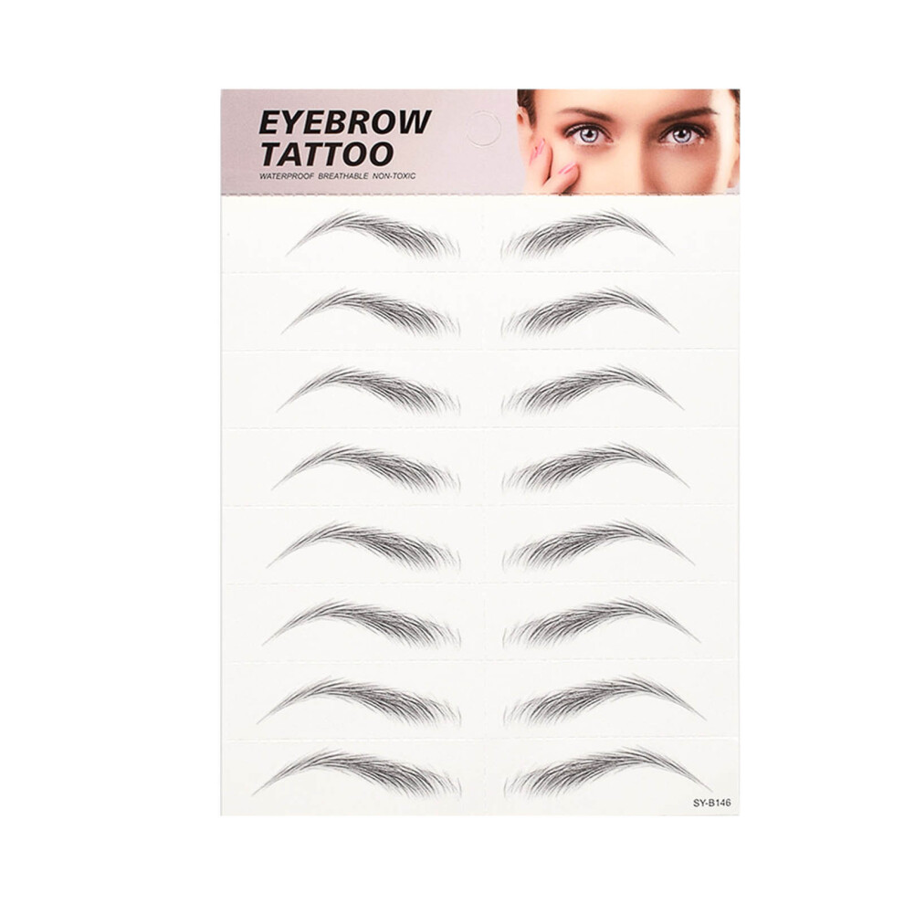 Tattoo Eyebrow Stickers Waterproof Permanent Eyebrow 3D Imitation Eyebrow Tattoos 3D Hair-like Authentic Eyebrows Waterproof Long Lasting f