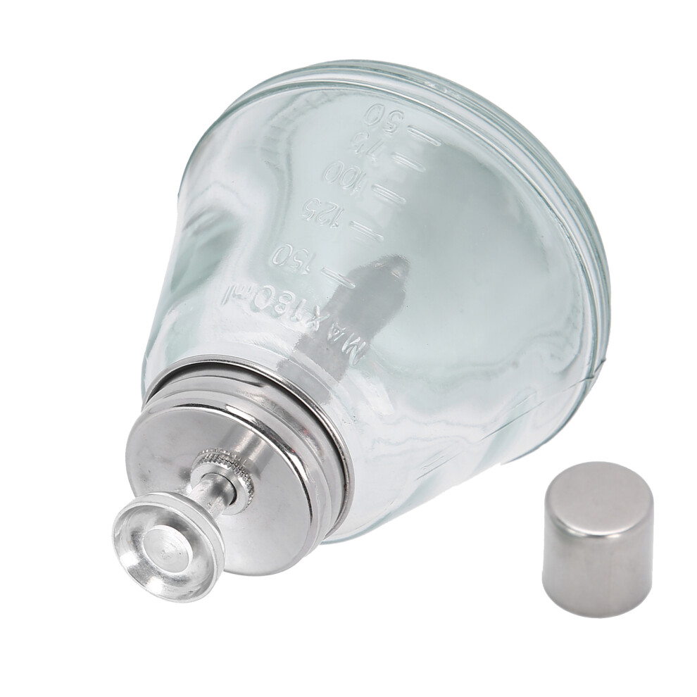 Press Type Liquid Pump Dispenser Nail Polish Remover Refillable Bottle 180ml (Aluminum Core)